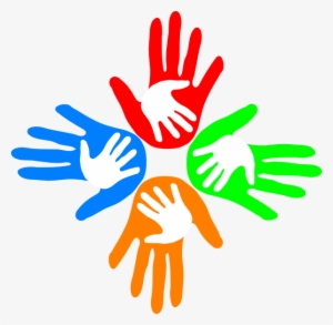 Colors Clipart Colored Hand - Hands Colored #2851597