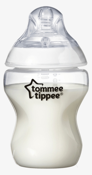 260ml Bottle With Milk And Lid - Tommee Tippee 5 Oz Bottles Blue #2852108