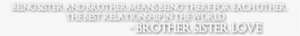 Bro & Sis - Png Text For Sister #2852734
