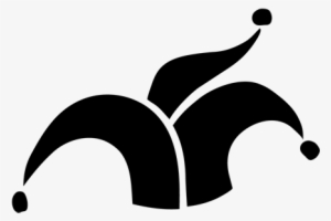 Joker Hat Logo - Jester Hat Black And White #2854308