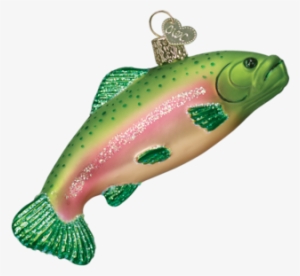 Old World Christmas Rainbow Trout Glass Ornament #2856517