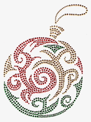 S4608la-red<br>large Christmas Ornament - Circle #2857717