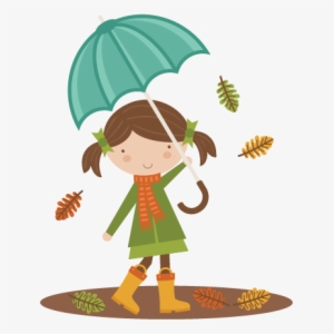 Autumn Girl Svg Scrapbook Cut File Cute Clipart Files - Girl Autumn Clipart Png #2858415