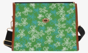 Psylocke Waterproof Business Handbag With Inside Out - Vintage Purple Floral Print Waterproof Satchel Handbag #2858990