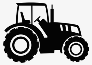 Black Tractor Icon - Agriculture Machine Logo Png #2860675