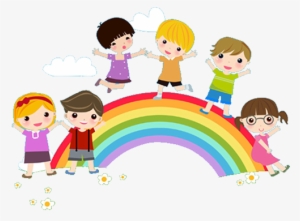 Child Clipart Peace - Child Rainbow Png #2861420
