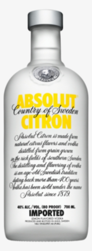 Absolut Citron 40% Alc / Vol 700ml - Absolut Citron Flavoured Vodka #2861463