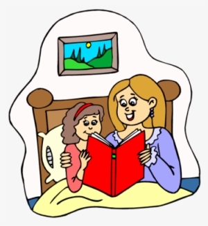 Child Reading Mom Reading Clipart - Nighttime, Bedtime Stories For Children #2861678