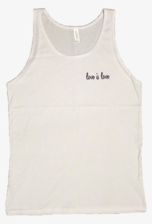 Image Of White Love Is Love Vest - Active Tank #2861786