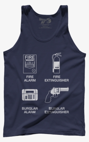 Burglar Extinguisher Burglar Extinguisher Burglar Extinguisher - Burglar Extinguisher - Premium Mens Tank / Navy / 2xl #2861859