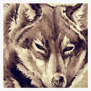 Wolf-tattoo - Designart 'wolf Head Tattoo Sketch' Digital Art Circle #2862002