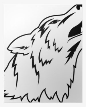 Wolf Vector Black And White Png #2862142