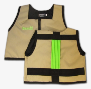 Kacki And Lime Green Kinderlift Vest - Green #2862406