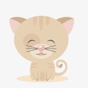 Sitting Kitty Svg Scrapbook Cut File Cute Clipart Files - Cat Yawns #2862442