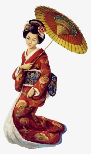 Geisha Png Clipart - Origem Do Guarda Chuva #2863413