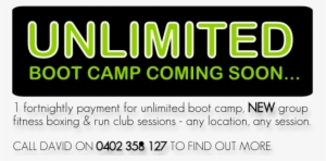 Unlimited Boot Camp Coming Soon - Graphics #2863556