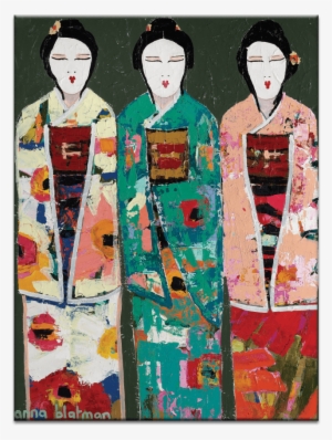 Spring Geisha - Spring Geisha Canvas Print #2863839