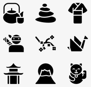 Solid Japanese Culture Elements - Spa & Beauty Icon #2864059