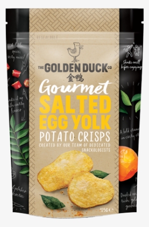 Gourmet Salted Egg Yolk Potato Crisps - Dried Food Packaging Salted Fish #2864363