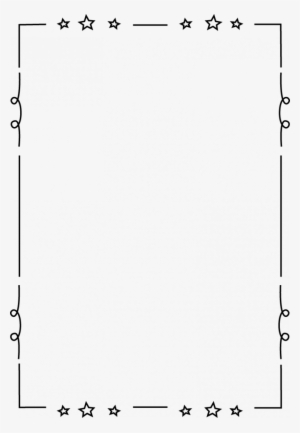 Printable Star Coloring Pages For Kids In Stars Free - Simple Black And White Border #2865315