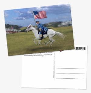 Revolutionary War Solider Lenticular Postcard - Stallion #2865630 Revolutionary War Solider Lenticular Postcard - Stallion #2865630