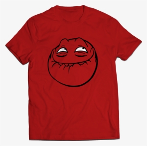 Meme Troll Face - - Red Medium #2866024