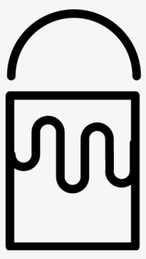 Paint Bucket With Paint Spills Vector - Painting #2867073