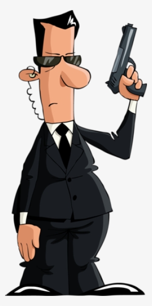 Cartoon Character Of Man With Gun Stock Images, Royalty-free - Bodyguard Cartoon #2867139