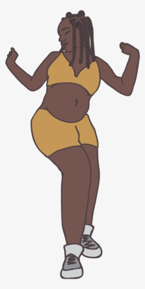 6 Dancing Pregnant People Illustration Set • Basic #2867905