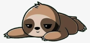 Freetoedit Cute Kawaii Lazy Sloth - Cartoon #2867977