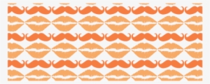 Orange Hipster Mustache And Lips Custom Morphing Mug - Motif #2868404