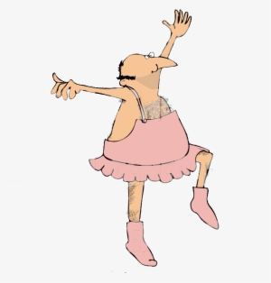 Guy In A Tutu - Man In Tutu Cartoon #2868904