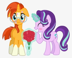 Princess Group - Mlp Sunburst X Starlight Glimmer Kiss #2869189