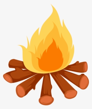 Black And White Campfire Clipart - Fire Camping Vector Png #2869537 Black And White Campfire Clipart - Fire Camping Vector Png #2869537