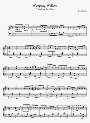 Weeping Willow Sheet Music Composed By Scott Joplin - Piano Sheet Music #2870359