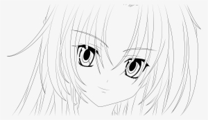Anime Girl Head Outline Template - The Ambition Of Oda Nobuna #2870539