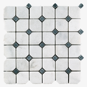 Bianco Perla Black Marble Hexagon Mosaic - Atlanta #2870802