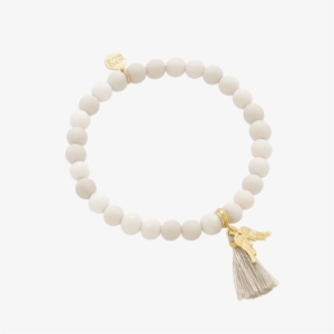 Cream Marbles Bracelet With Angel Wings And Tassel - Jin Samurai Champloo Bracelet #2870948 Cream Marbles Bracelet With Angel Wings And Tassel - Jin Samurai Champloo Bracelet #2870948