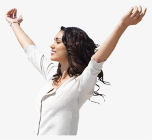 Happy Woman Home Arrow - Back Pain Relief Png #2871180