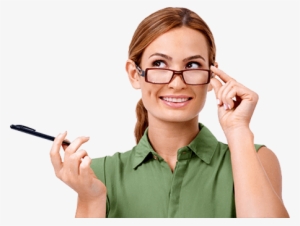 Image Of Happy Woman With Glasses - Girl #2871268