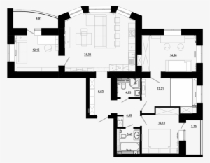 Cozy Apartment Floor Plan #2871397
