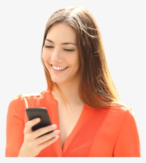 Happy Woman Calling - Happy Girl With Mobile Png #2871464