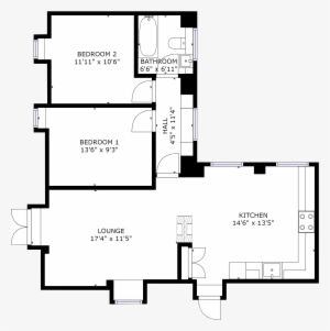 Cowslip Cottage Felton Floor Plan Accessible Cottages - Floor Plan #2872161