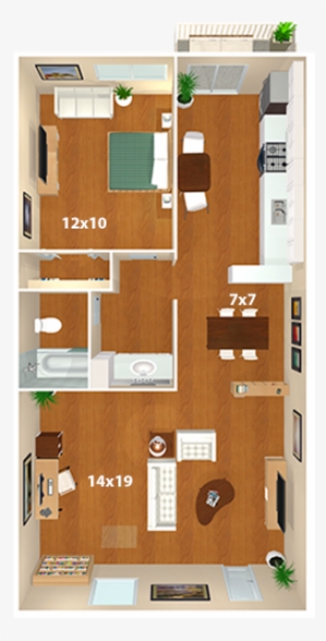 1 Bed / 1 Bath Apartment - Rosewood Apartments #2872359