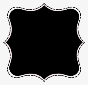 Moldura Dark Pontilhada - Cuadros De Texto Png #2872402