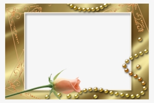 Gold Picture Frame Png Wedding #2872514