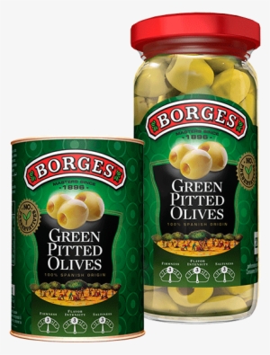 Pitted Green Olives - Borges Green Pitted Olives #2872615