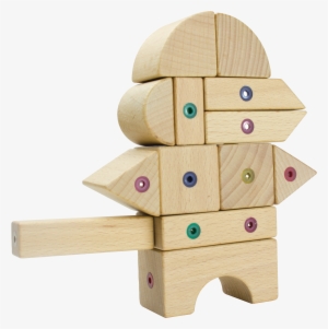 Magnetic Wooden Building Blocks, 21 Piece Explorer - Magnetic Wooden Building Toy #2873155