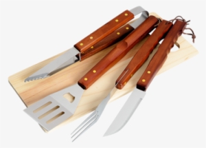 4 Piece Braai And Cutting Board Set - Regional Variations Of Barbecue #2873734