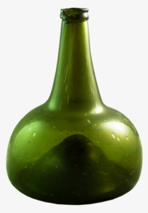 Dutch Free Blown Squat Shaped Wine - Vase #2874419